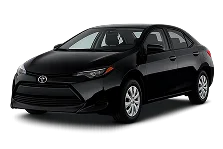 Black compact car